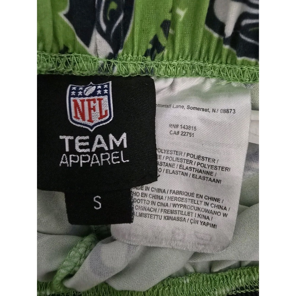 Seattle Seahawks NFL Team Apparel Unisex Flannel Pajama Bottoms Drawstring Small - Picture 3 of 5